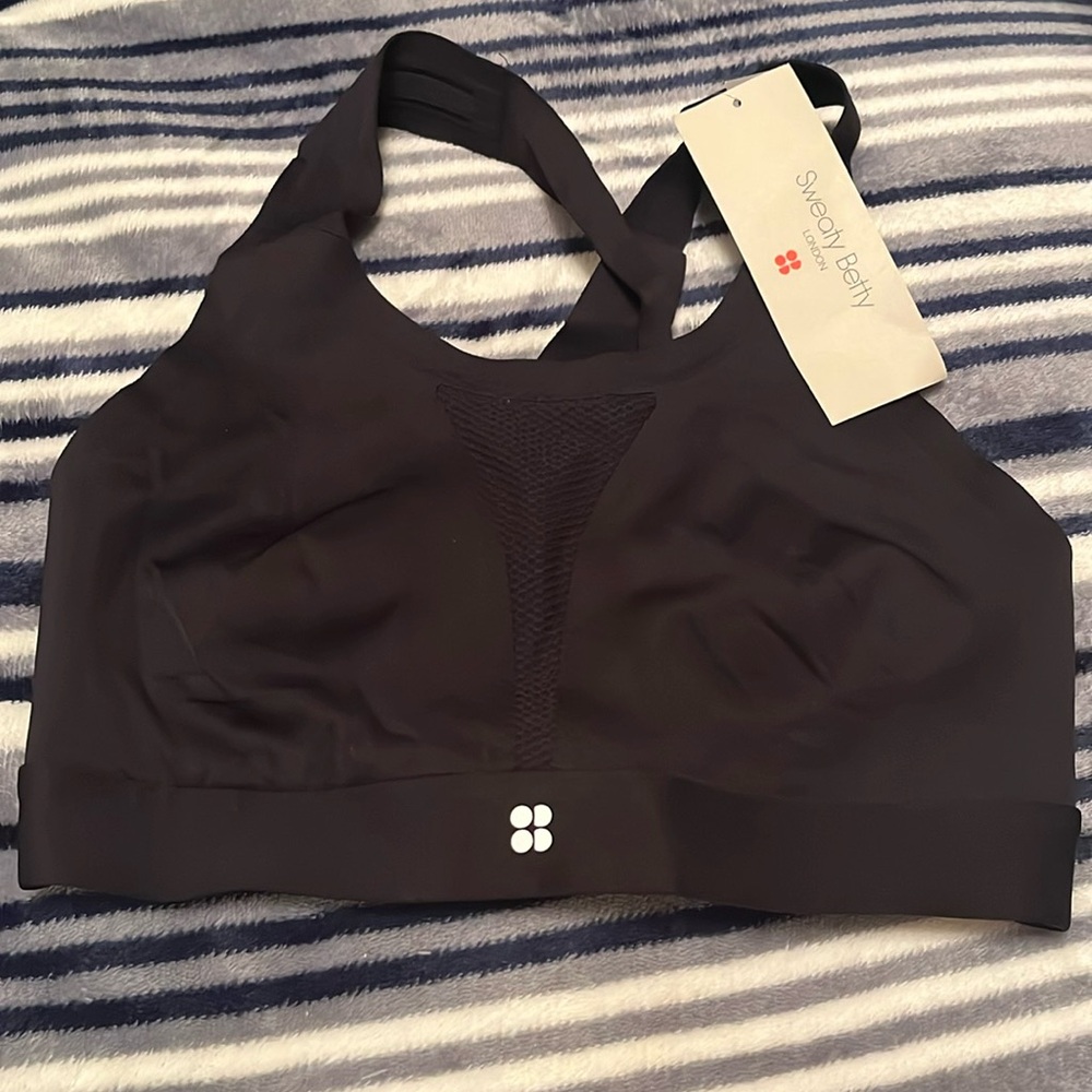 Sweaty Betty Charcoal Sports Bra